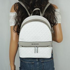 Michael Kors Kenly M Backpack White